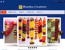 Tablet Screenshot of bhartiyacreations.com